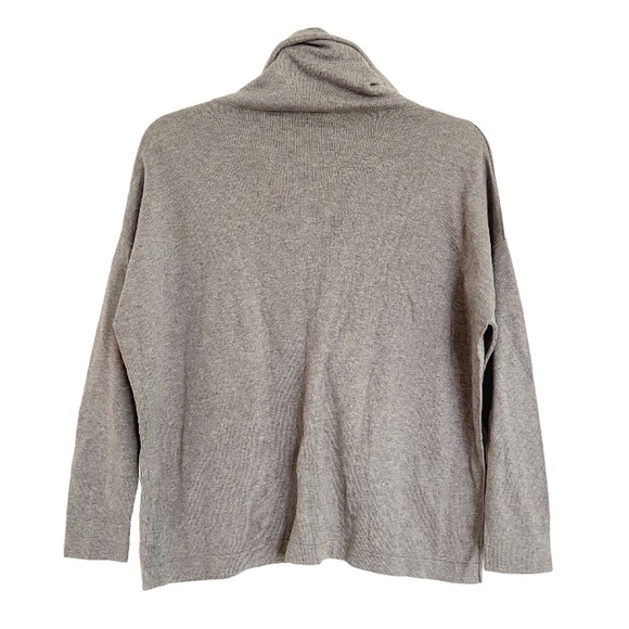 Eileen Fisher Peruvian Flannel Cardigan Gray Size XS - Picture 4 of 7